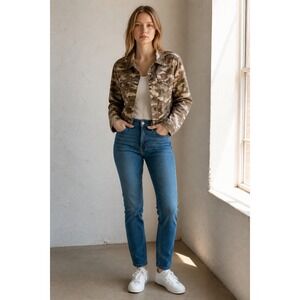 Kenzie Jeans 100% Cotton Camo Jean Jacket - Size Medium